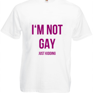 Koszulka: I'm Not Gay. Just Kidding