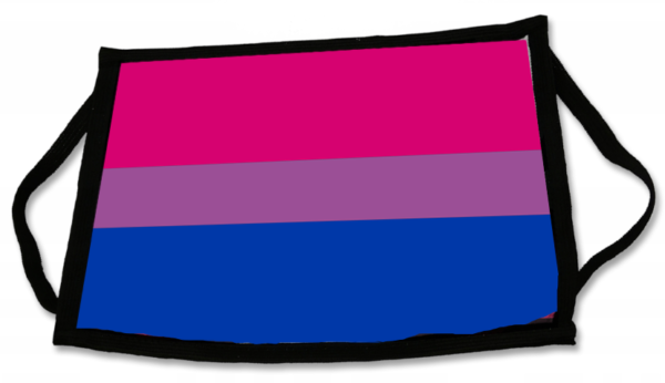 Maseczka: biseksualna flaga